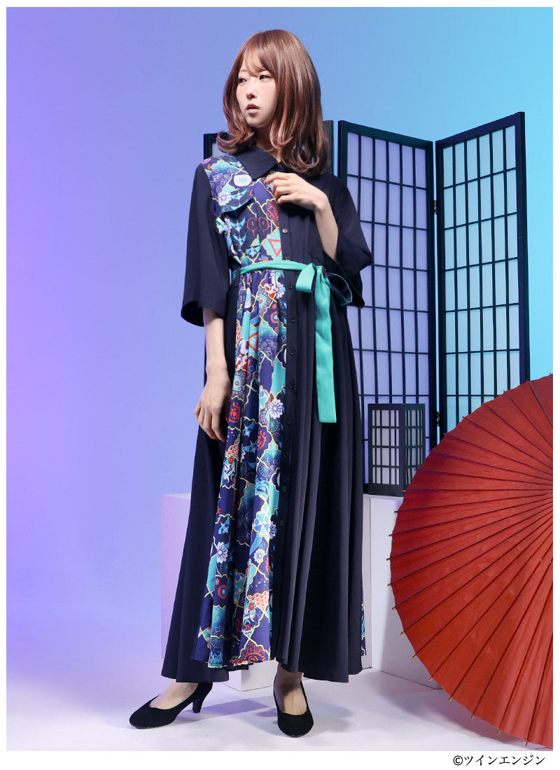 Mononoke The Movie Favorite medicine seller maxi length shirt style dress - official product view 6