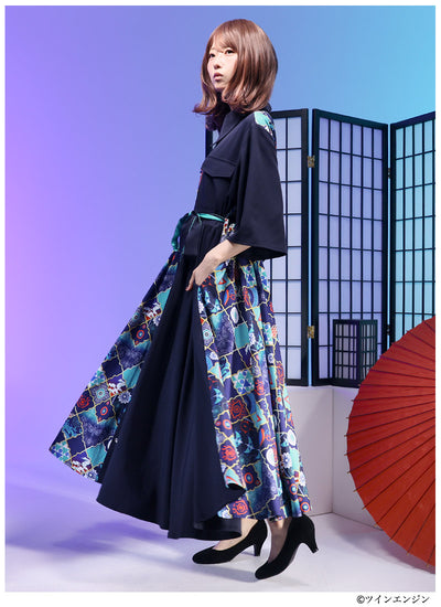 Mononoke The Movie Favorite medicine seller maxi length shirt style dress - official product view 8