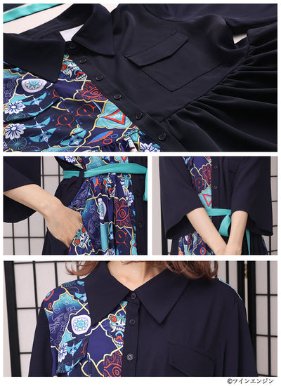 Mononoke The Movie Favorite medicine seller maxi length shirt style dress - official product view 11