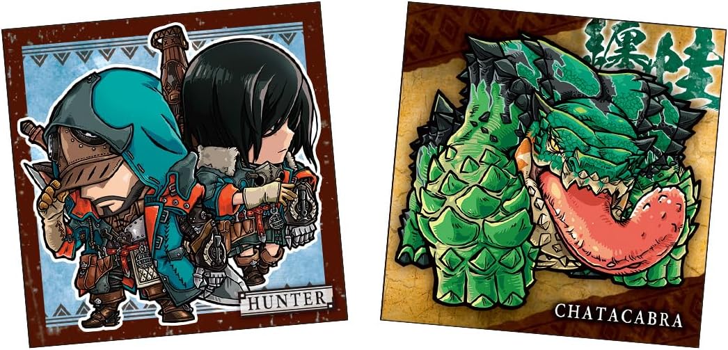Monster Hunter Niformation Sticker Wafers - Wafer & Sticker Box (20 Packs) - Japanese packaging and sticker collection