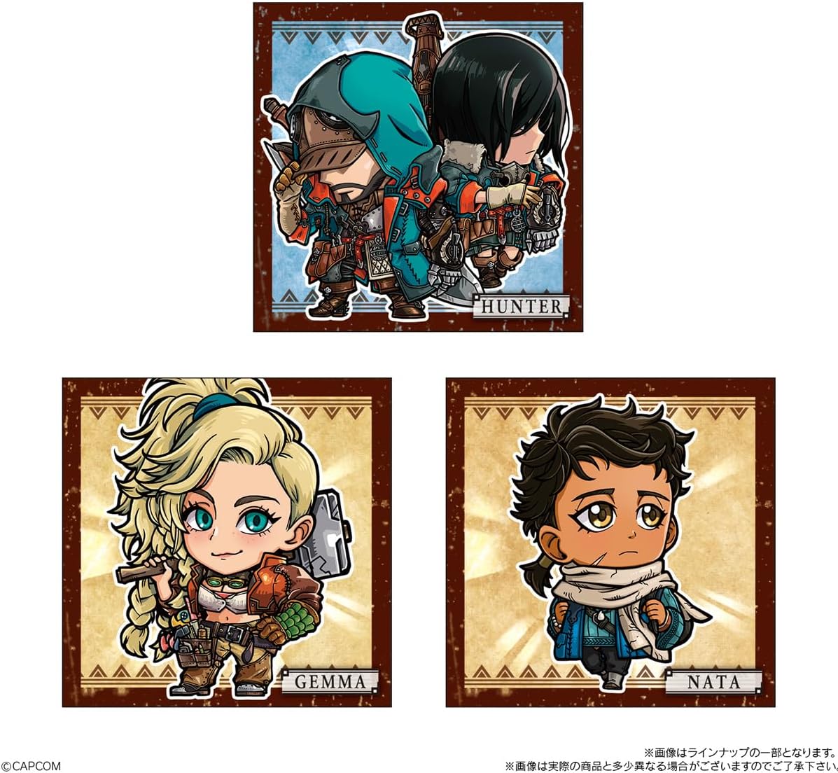 Monster Hunter Niformation Sticker Wafers - Wafer & Sticker Box (20 Packs) - collectible designs, image 2