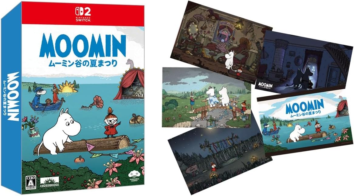 Moomin Midsummer Madness Nintendo Switch 2 Limited Edition with postcards
