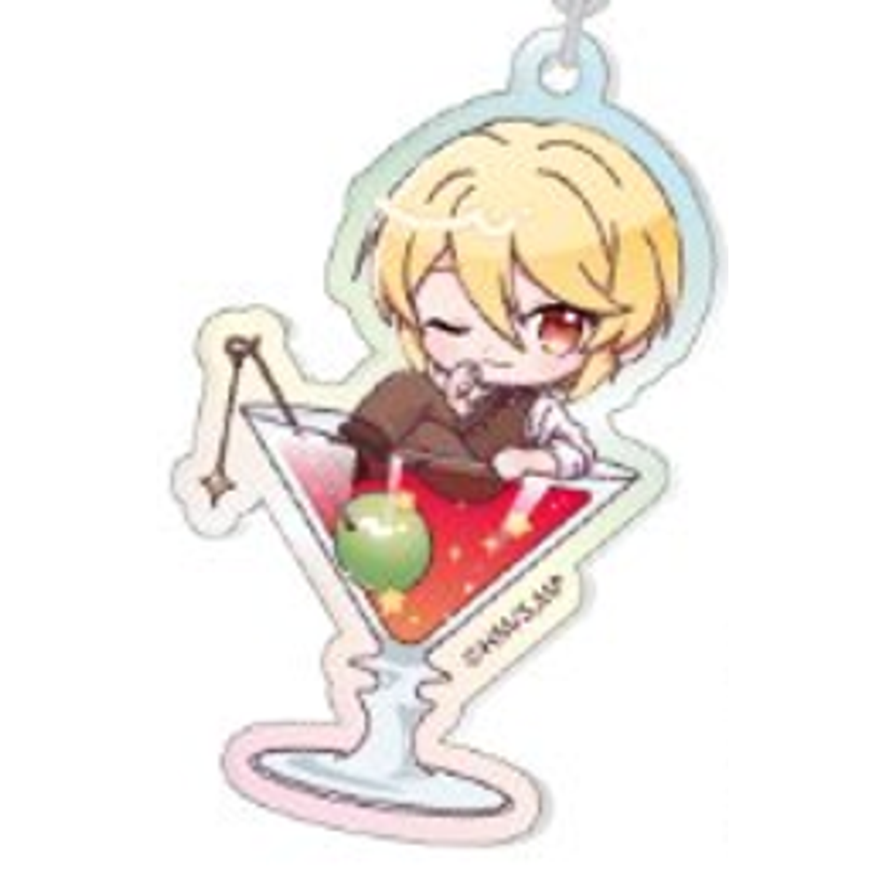 Aurora Acrylic Keychain - Cocktail Ver. - William James Moriarty acrylic charm detail