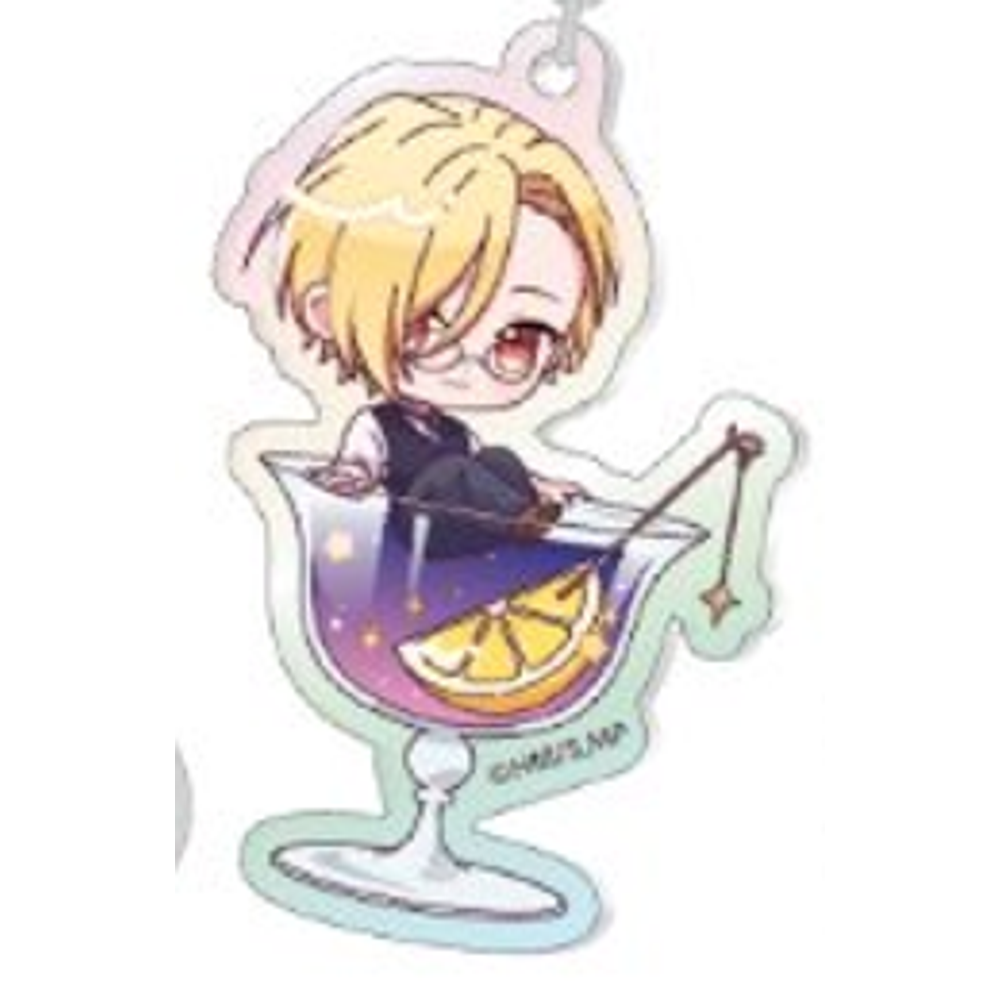 Aurora Acrylic Keychain - Cocktail Ver. - Louis James Moriarty acrylic charm detail