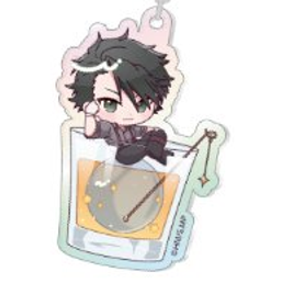 Aurora Acrylic Keychain - Cocktail Ver. - Sebastian Moran acrylic charm detail