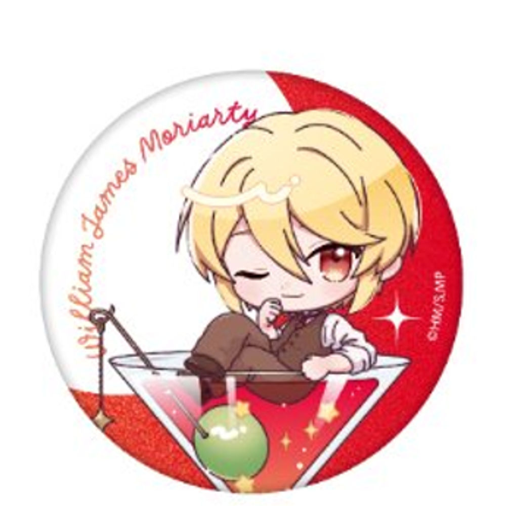 Glitter Can Badge - Cocktail Ver. - William James Moriarty