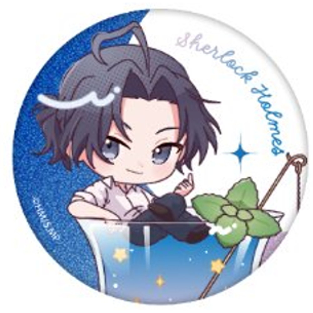 Glitter Can Badge - Cocktail Ver. - Sherlock Holmes