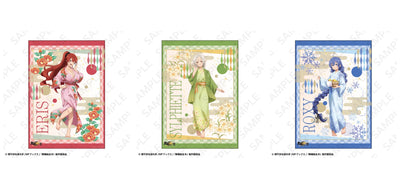Mushoku Tensei Hot Spring Yukata complete set of three posters: Eris, Sylphiette and Roxy