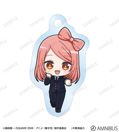My Dress-Up Darling x Oshi Tabi / JR Tokai - Amane Himeno (Subaru) - Chibi Station Attendant Ver. Double Wire Acrylic Keychain - official product image 2