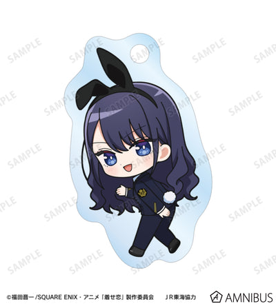 My Dress-Up Darling x Oshi Tabi / JR Tokai - Marin Kitagawa (Arisa) - Chibi Station Attendant Ver. Double Wire Acrylic Keychain - official product image 2
