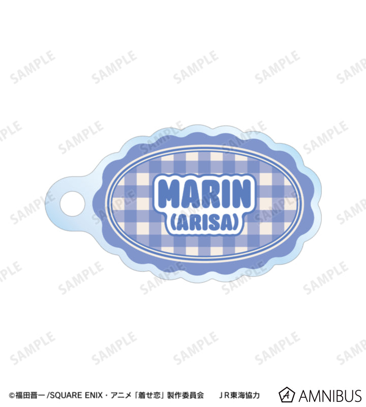 My Dress-Up Darling x Oshi Tabi / JR Tokai - Marin Kitagawa (Arisa) - Chibi Station Attendant Ver. Double Wire Acrylic Keychain - official product image 3