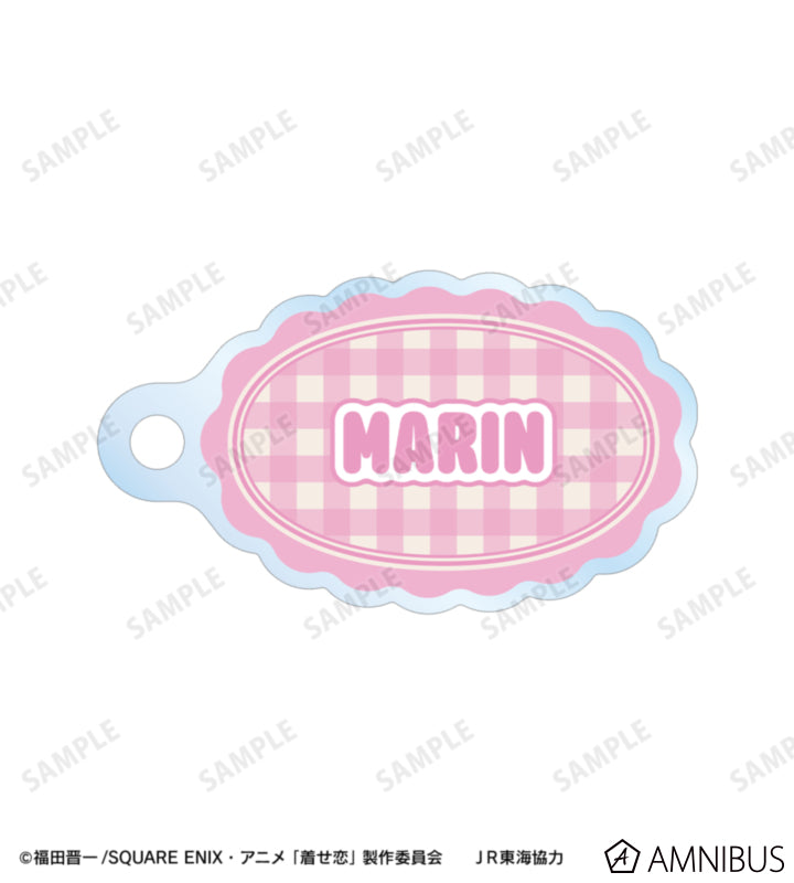 My Dress-Up Darling x Oshi Tabi / JR Tokai - Marin Kitagawa - Chibi Station Attendant Ver. Double Wire Acrylic Keychain - official product image 3