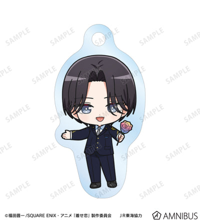 My Dress-Up Darling x Oshi Tabi / JR Tokai - Marin Kitagawa (Rei) - Chibi Station Attendant Ver. Double Wire Acrylic Keychain - official product image 2