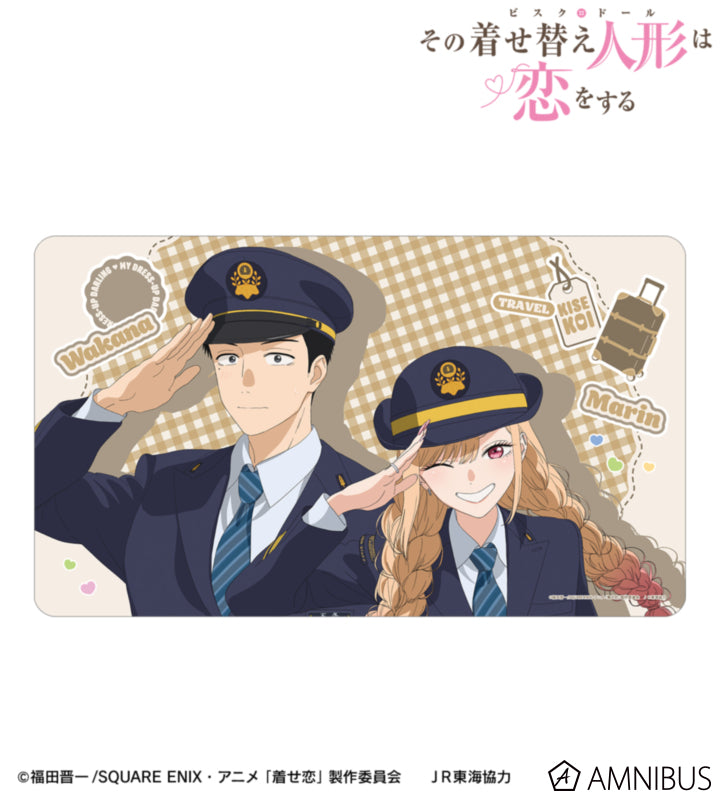 My Dress-Up Darling x Oshi Tabi / JR Tokai - Marin Kitagawa & Wakana Gojo - Station Attendant Ver. Multi Desk Mat - official product image 1