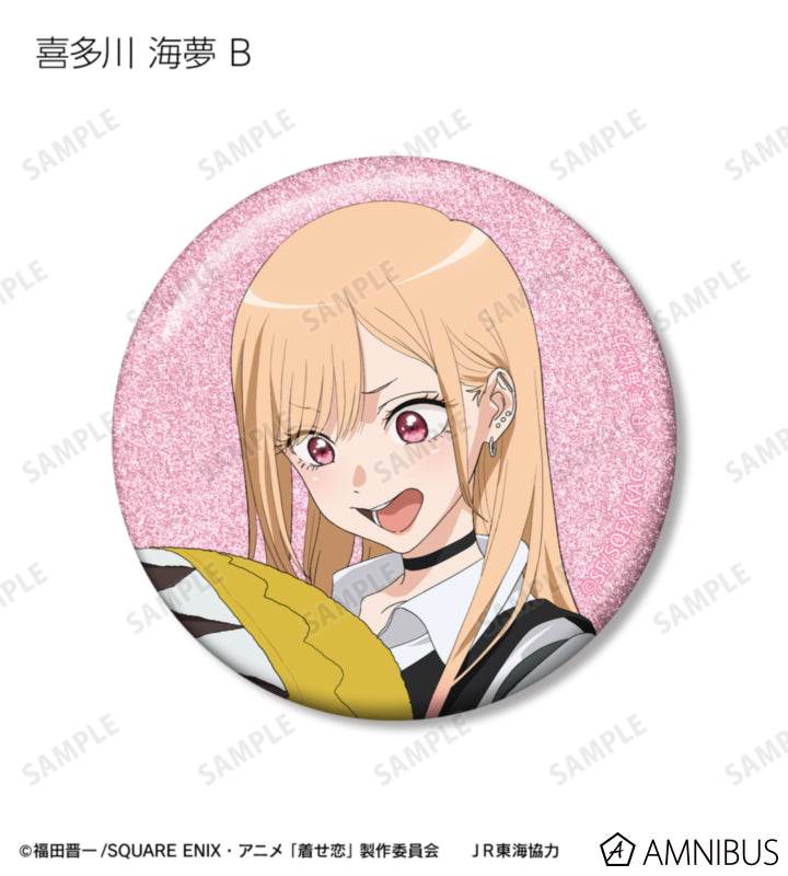 My Dress-Up Darling x Oshi Tabi / JR Tokai - Travel Ver. Trading Glitter Can Badges - official product image 4