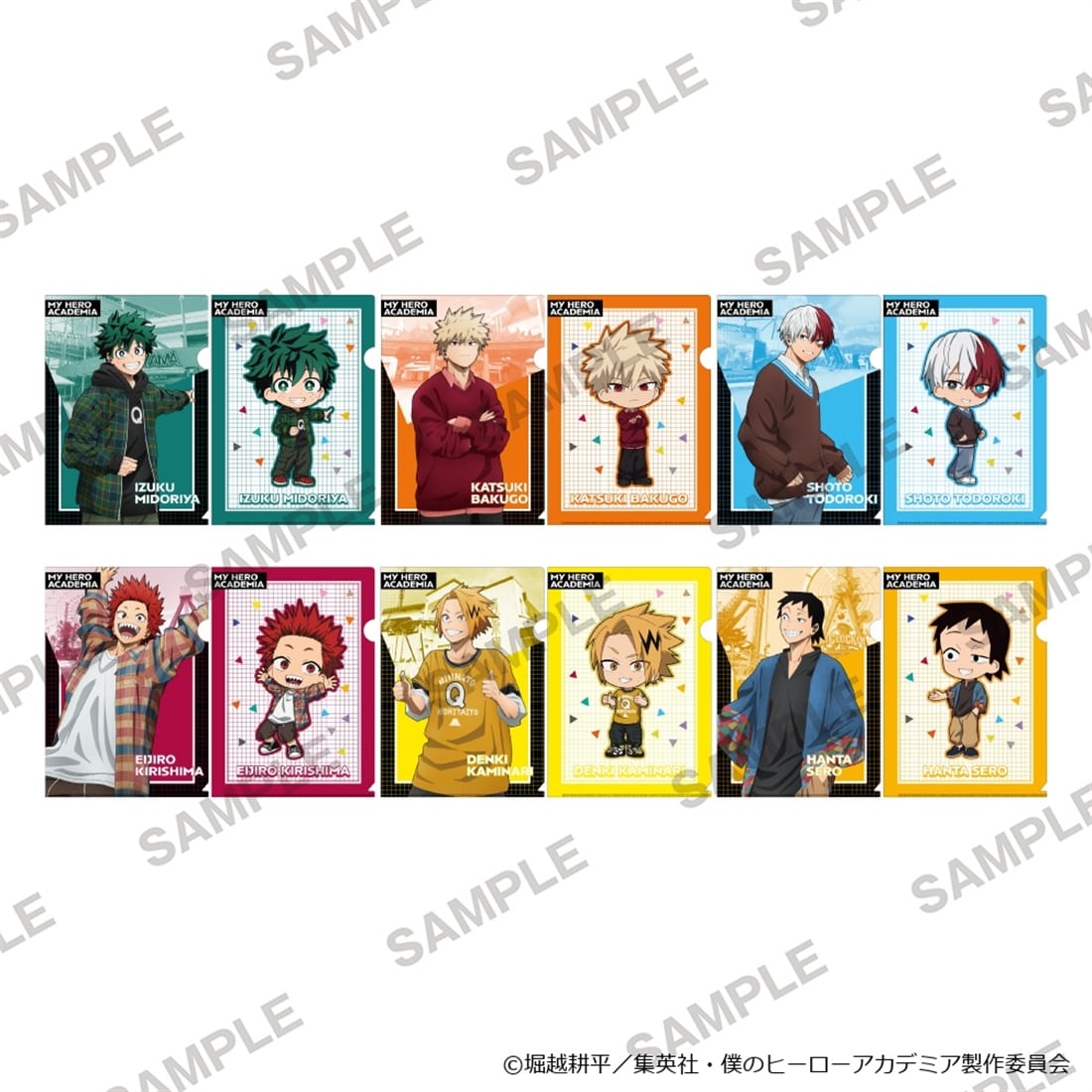 My Hero Academia Fuji-Q Highland A4 Clear File 2-Piece Set, Izuku Midoriya, official product view 2