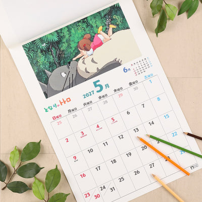 My Neighbor Totoro 2027 B3 Wall Calendar - official view 4