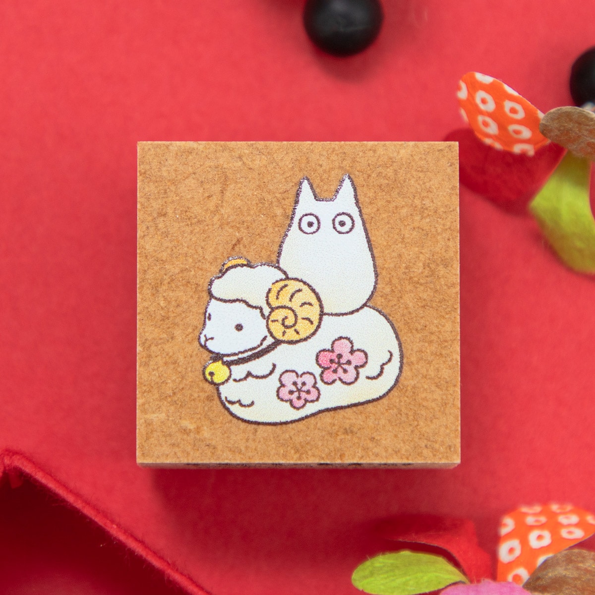 My Neighbor Totoro 2027 New Year stamp - zodiac paper doll - official view 1