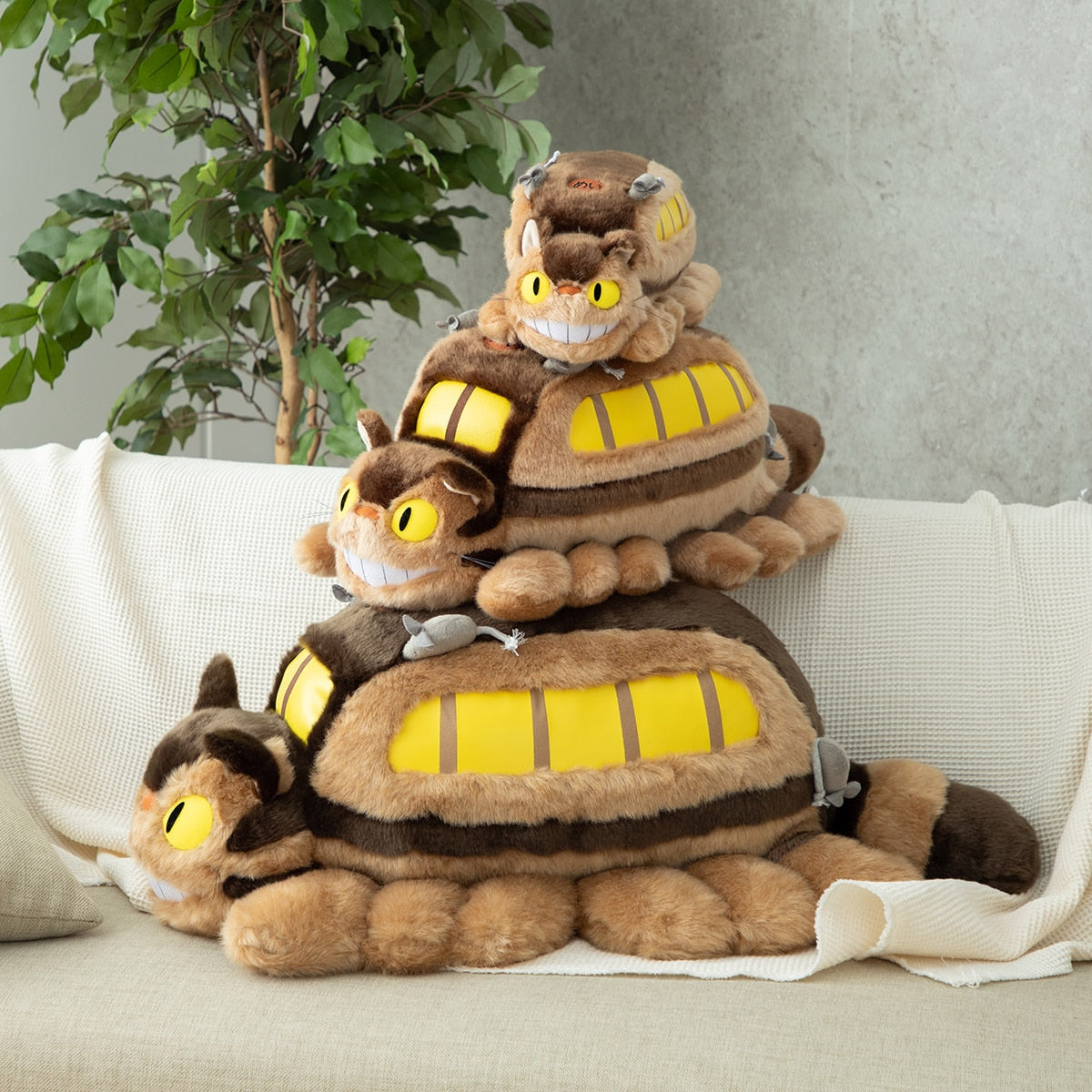 My Neighbor Totoro - Catbus Plush M, 41 cm Wide - official view 13