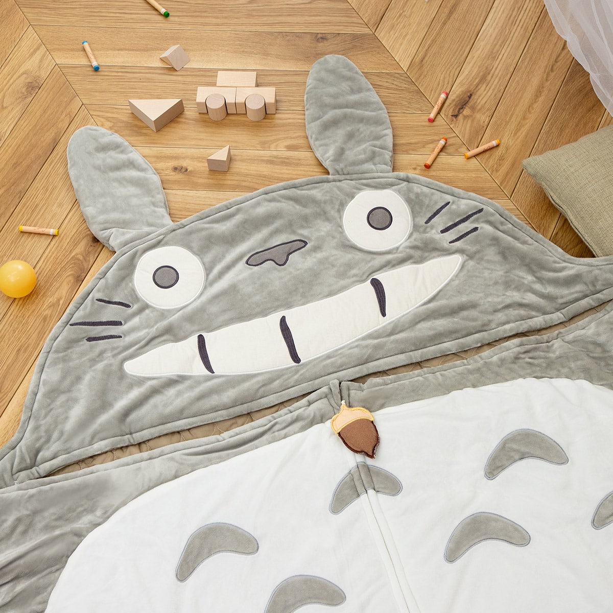 My Neighbor Totoro Character Sleeping Bags with Pillows (2 Types) - Totoro - official view 3
