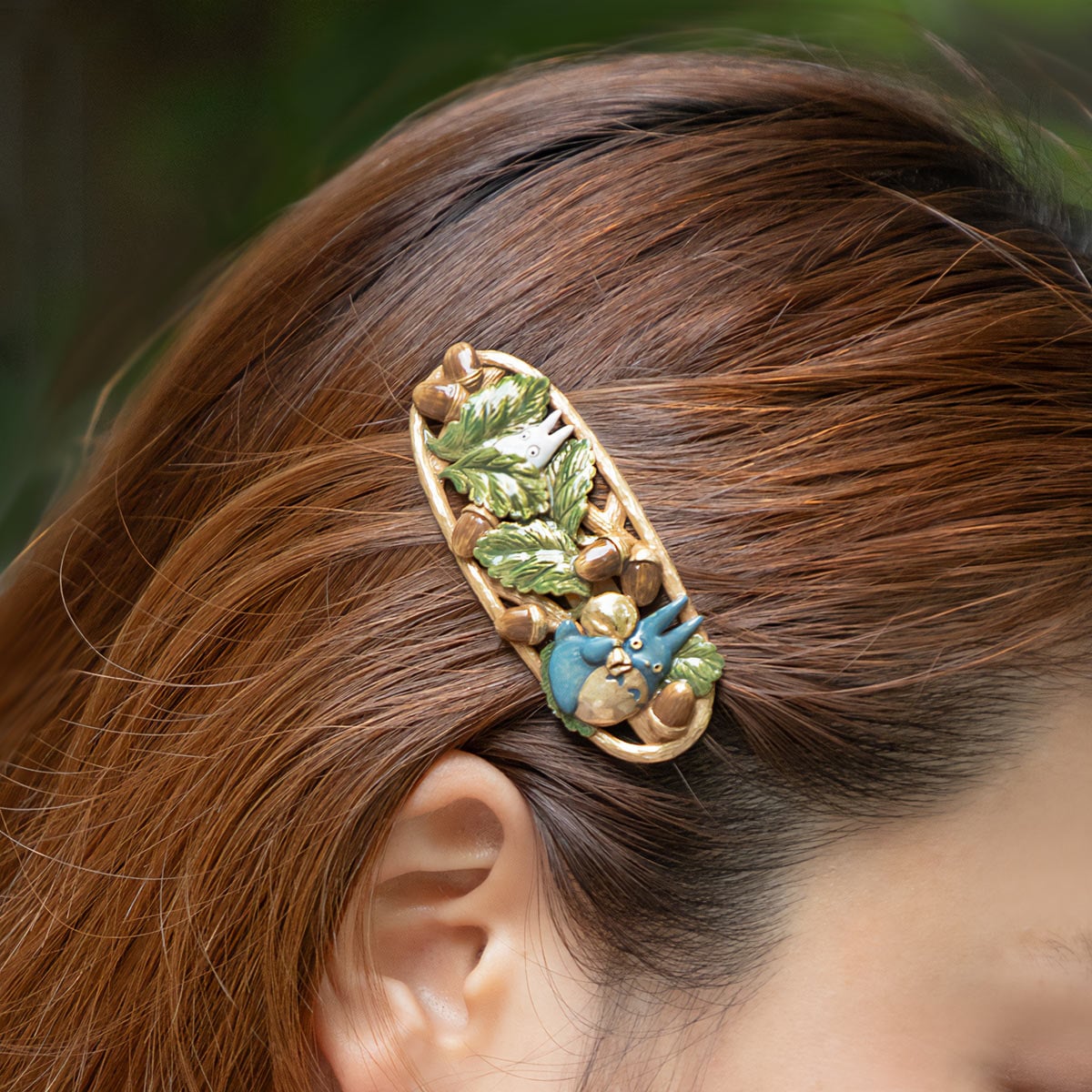 My Neighbor Totoro Donguri Closet x Palnart Poc Acorn Barrette - official view 5