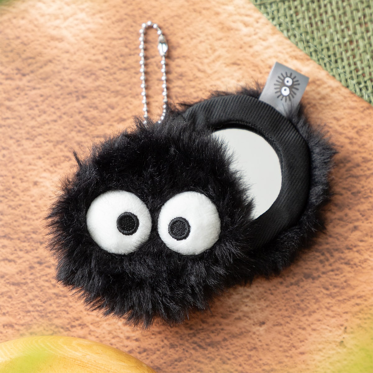My Neighbor Totoro Fluffy Soot Sprite Compact Mirror - official view 1