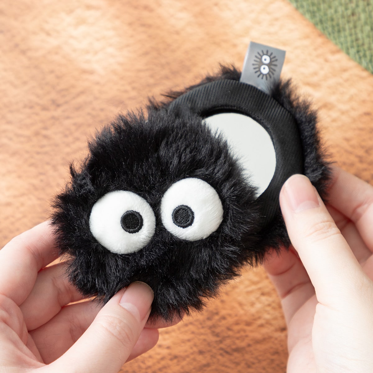 My Neighbor Totoro Fluffy Soot Sprite Compact Mirror - official view 4