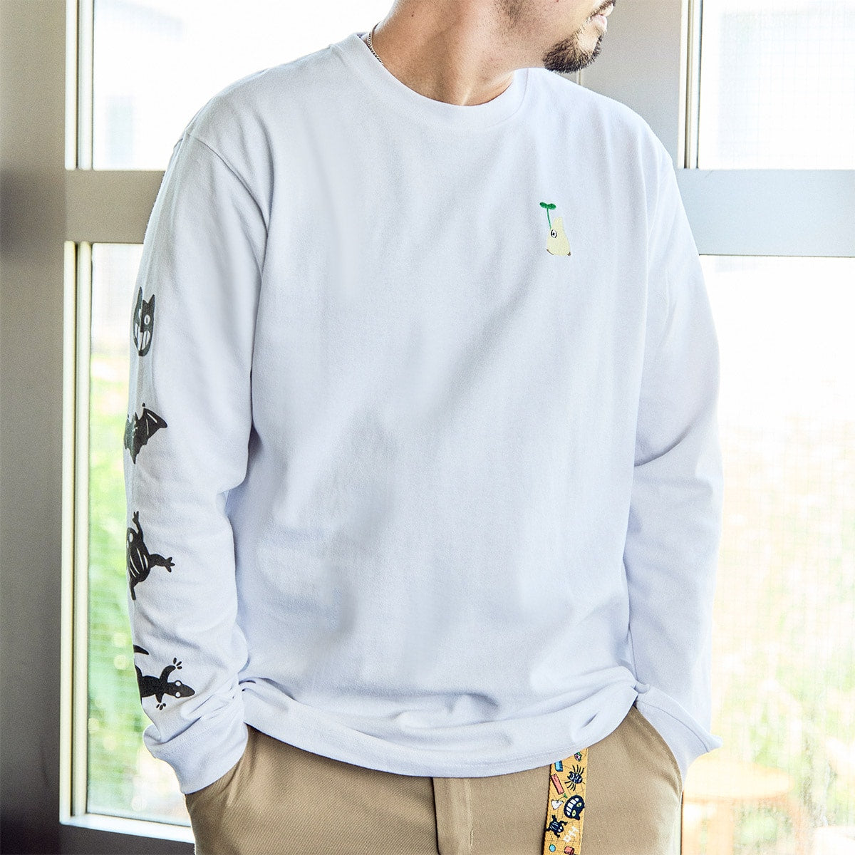My Neighbor Totoro GBL Opening Motifs Long-Sleeve T-Shirt - official view 1