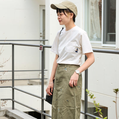 My Neighbor Totoro GBL x Good On Pocket Embroidery T-Shirt - Blue Totoro and White Totoro - official view 4