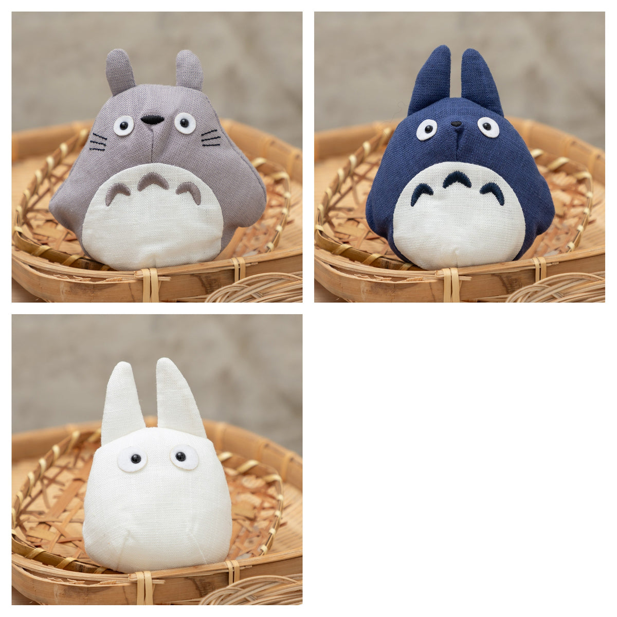 My Neighbor Totoro - Japanese-Style Otedama Plush (3 Types) - Complete Set, one of each listed model