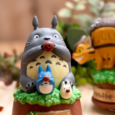 My Neighbor Totoro Ocarina Trio Porcelain Music Box - official view 2