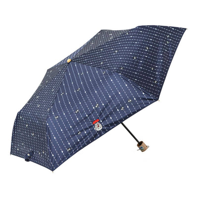 My Neighbor Totoro Raindrop Pattern Folding Umbrella - Navy - official view 2