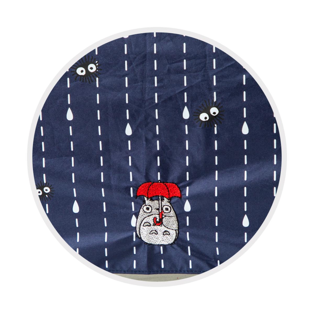 My Neighbor Totoro Raindrop Pattern Folding Umbrella - Navy - official view 4
