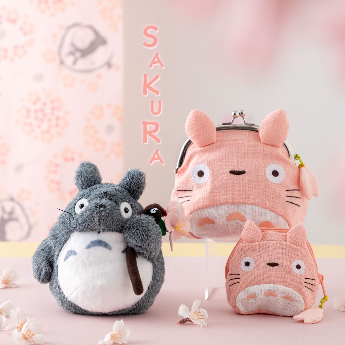 My Neighbor Totoro - Sakura Totoro Otedama Plush M - official view 9