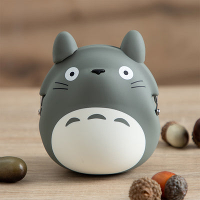 My Neighbor Totoro Silicone Clasp Purses (2 Types) - Gray - official view 1
