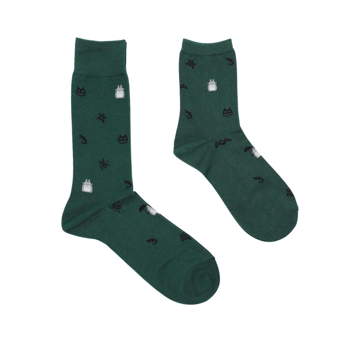 My Neighbor Totoro Socks - All-Over Pattern - Green - official product view 1