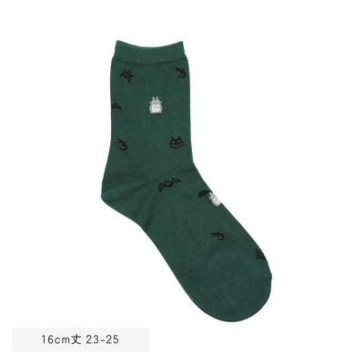 My Neighbor Totoro Socks - All-Over Pattern - Green - official product view 2