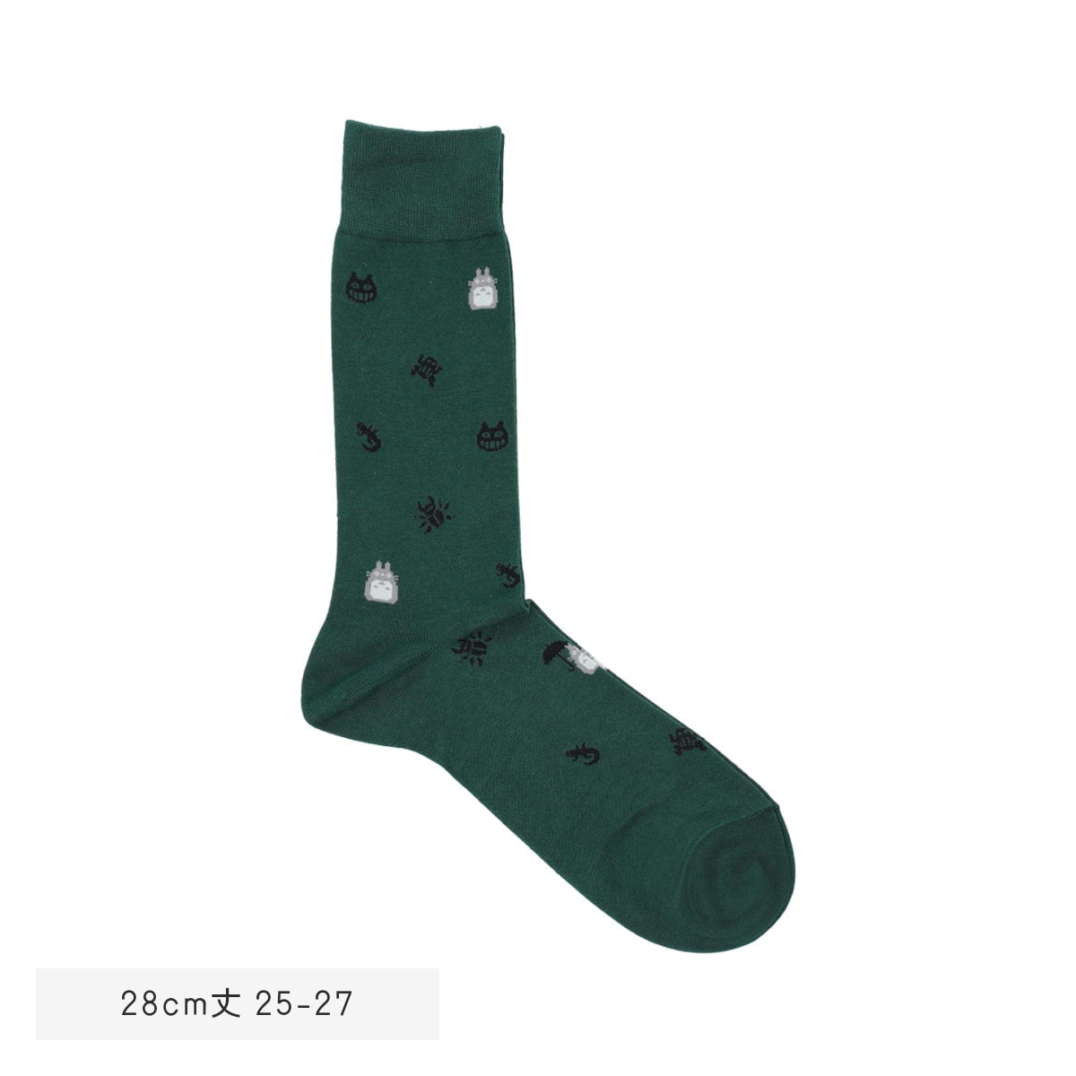 My Neighbor Totoro Socks - All-Over Pattern - Green - official product view 4