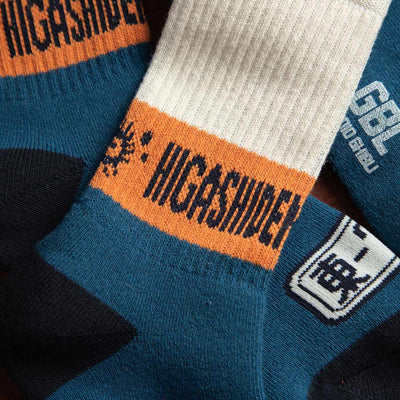 My Neighbor Totoro Socks - GBL Bus Stop Pattern - Blue - official product view 4