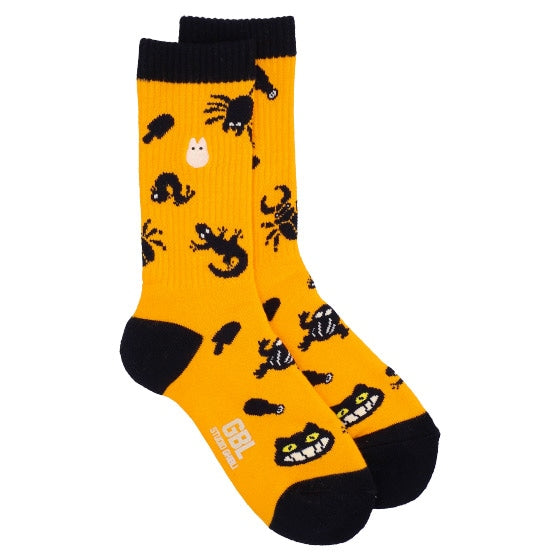 My Neighbor Totoro Socks - GBL Opening Pattern - Yellow - official product view 2