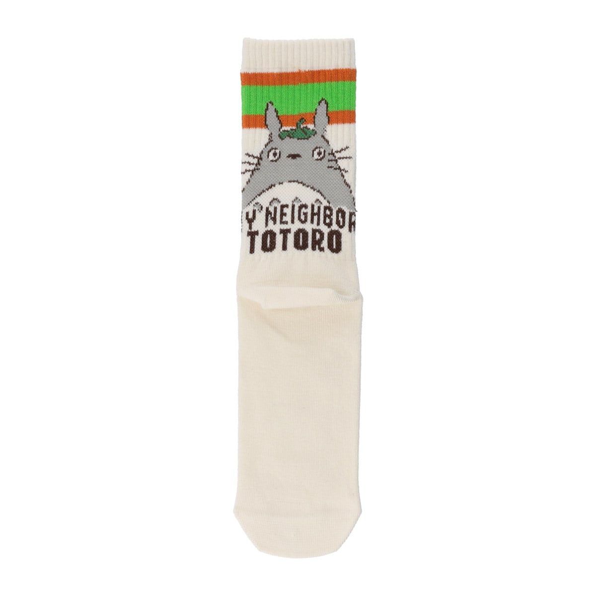 My Neighbor Totoro Socks - Leaf American Rib Crew - official product view 1