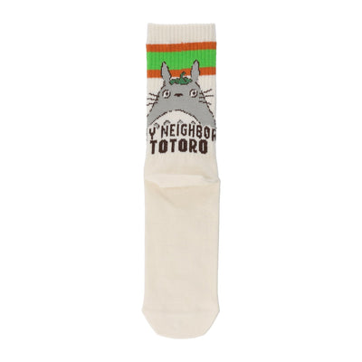 My Neighbor Totoro Socks - Leaf American Rib Crew - official product view 1
