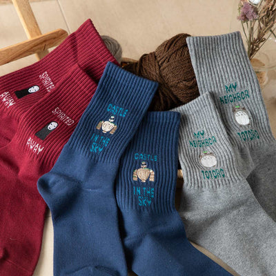 My Neighbor Totoro Socks - Logo Embroidery - official product view 6