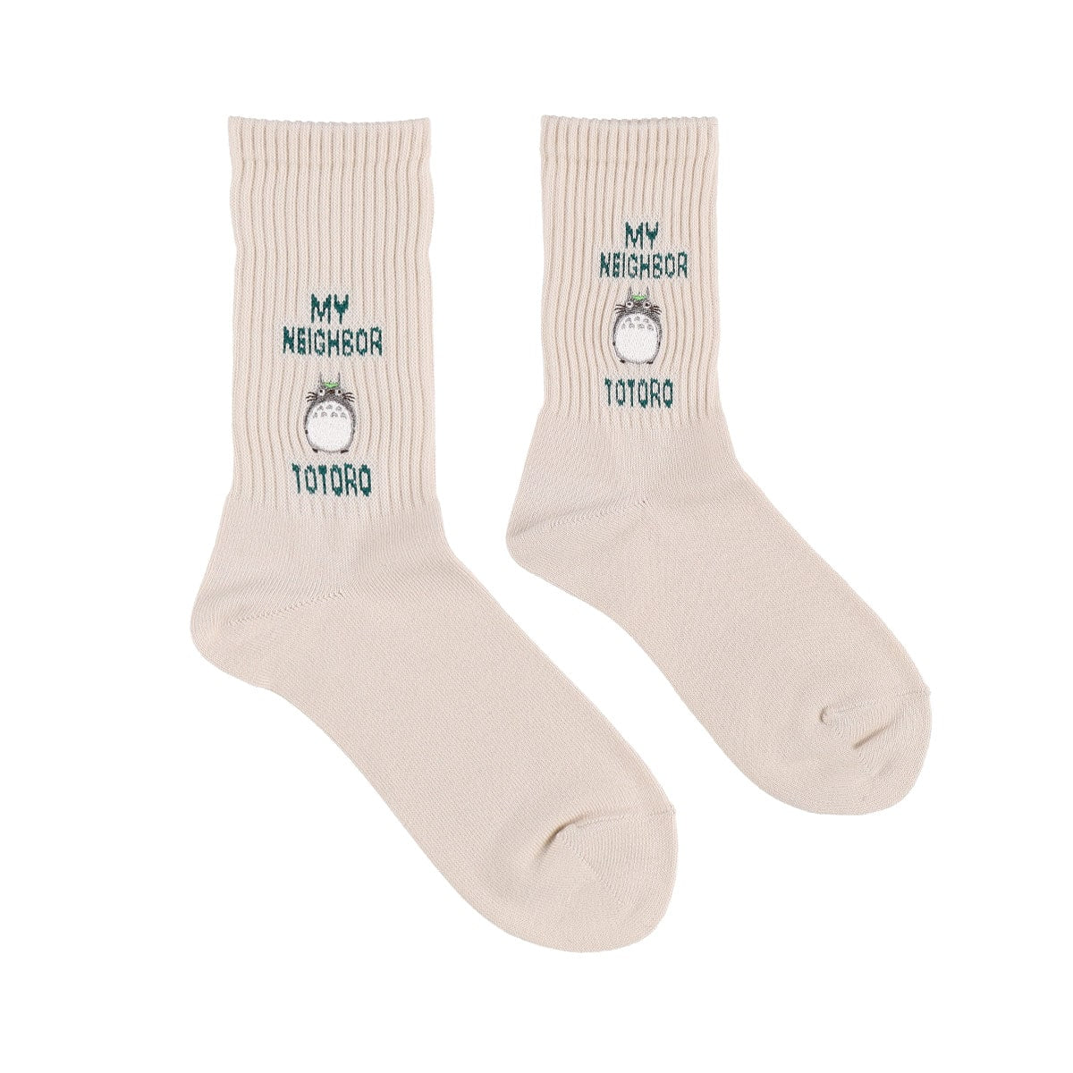 My Neighbor Totoro Socks - Logo - White - official product view 1