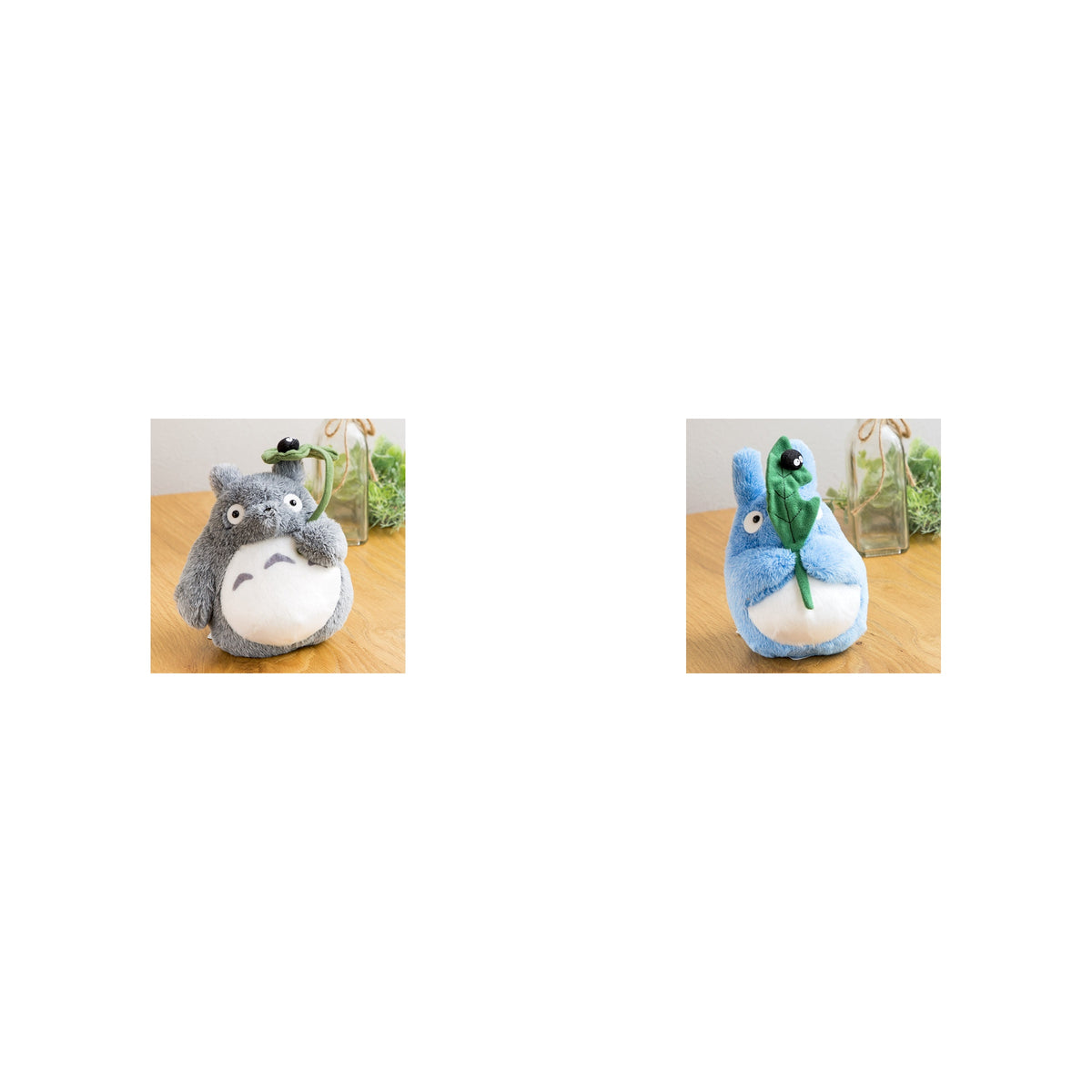 My Neighbor Totoro - Totoro and Soot Sprite Otedama Plush M (2 Types) - Complete Set, one of each listed model