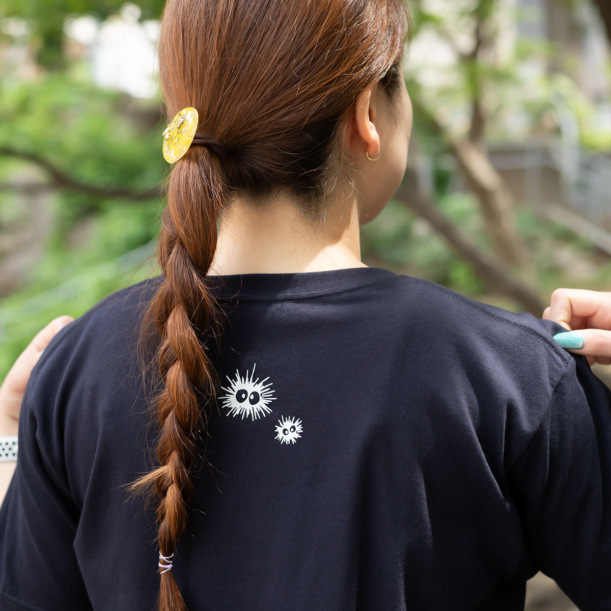My Neighbor Totoro Totoro Fund Bidens T-Shirt - Navy - official view 3