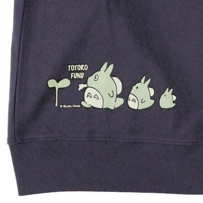 My Neighbor Totoro Totoro Fund Furoshiki Totoro Hoodie - Navy - official view 4