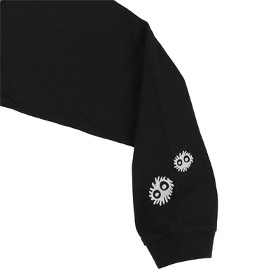 My Neighbor Totoro Totoro Fund Furoshiki Totoro Long-Sleeve T-Shirt - Black - official view 4