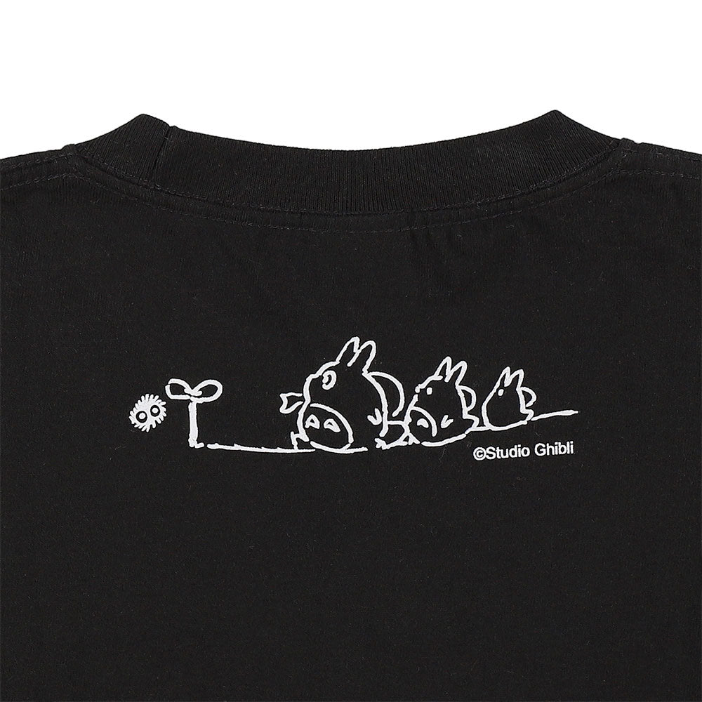My Neighbor Totoro Totoro Fund Furoshiki Totoro Long-Sleeve T-Shirt - Black - official view 6