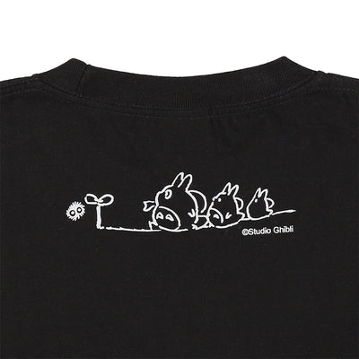 My Neighbor Totoro Totoro Fund Furoshiki Totoro Long-Sleeve T-Shirt - Black - official view 6